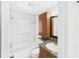 Bathroom with white tile, updated vanity, new fixtures, and a bathtub with shower at 4937 Steel Dust Ln, Lutz, FL 33559