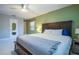 Bright bedroom offers a ceiling fan, and lots of natural light at 6328 S Harold Ave, Tampa, FL 33616
