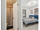 Hallway leading to a bedroom and bathroom; featuring tile floors at 8431 52Nd N Way, Pinellas Park, FL 33781