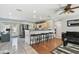 Bright living area with breakfast bar, stainless appliances, and neutral finishes at 8431 52Nd N Way, Pinellas Park, FL 33781