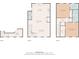 Detailed floor plan showcasing layout of all 3 floors with dimensions of each room at 956 Sombra St, Tampa, FL 33619