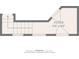 Detailed floorplan depicts the entry level with foyer and stairwell to the upper floors of this home at 956 Sombra St, Tampa, FL 33619