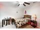 Bedroom with ceiling fan and a desk at 9617 Channing Hill Dr Dr, Ruskin, FL 33573
