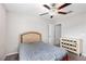Bedroom featuring carpet floors, ceiling fan, and closet at 9617 Channing Hill Dr Dr, Ruskin, FL 33573
