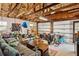 Spacious garage with an exposed ceiling, storage and tools, offering ample room for parking and projects at 1050 22Nd N Ave, St Petersburg, FL 33704