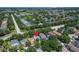 Aerial view of neighborhood, showing the home with a red location pin at 11932 Whisper Creek Dr, Riverview, FL 33569