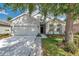 Charming single-story home with a well-manicured lawn and a two car garage at 12351 Ridgedale Dr, Hudson, FL 34669
