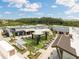 Outdoor shopping center featuring shaded seating, restaurants, and retail stores at 17537 Brighton Lake Rd, Land O Lakes, FL 34638