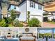 Beautiful two-story home featuring blue siding, well-manicured landscaping, and an attached two-car garage at 18172 Ramble On Way, Land O Lakes, FL 34638