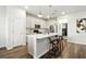 Eat-in kitchen with a central island, stainless steel appliances, and modern finishes at 18172 Ramble On Way, Land O Lakes, FL 34638