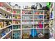Walk-in pantry with an array of shelving, perfect for organized food storage at 2604 S Bryant Cir, Tampa, FL 33629