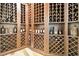 Custom wine cellar with extensive shelving and storage for an impressive collection at 2604 S Bryant Cir, Tampa, FL 33629