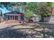 A spacious backyard featuring a multi-level deck and ample room for gardening or outdoor activities at 2638 Burlington N Ave, St Petersburg, FL 33713