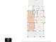 Detailed floor plan showcasing the layout of this charming home, including room dimensions at 2638 Burlington N Ave, St Petersburg, FL 33713