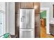 Spacious refrigerator, lots of custom cabinets and open views in this newly remodeled kitchen at 2638 Burlington N Ave, St Petersburg, FL 33713