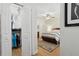 Bedroom with bi-fold closet and ceiling fan at 316 5Th N Ave, Safety Harbor, FL 34695