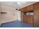 This bedroom features ample storage with built-in drawers and a ceiling fan for added comfort at 3251 34Th N Ave, St Petersburg, FL 33713