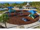 Well-equipped community playground with colorful play structures and safe play surface at 32718 Summerglade Dr, Wesley Chapel, FL 33545