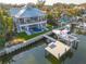 Desirable coastal home with waterfront access, a boat dock, and a sparkling pool and spa at 721 Brightwaters Ne Blvd, St Petersburg, FL 33704