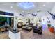 Bright and open living room with vaulted ceilings, skylight, and easy access to outdoor entertainment spaces at 721 Brightwaters Ne Blvd, St Petersburg, FL 33704