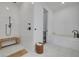 A main bathroom with a shower and bathtub at 721 Brightwaters Ne Blvd, St Petersburg, FL 33704