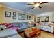 Inviting living room with sectional sofa, hardwood floors, and ample natural light at 8198 Terrace Garden N Dr # 109, St Petersburg, FL 33709