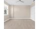 Large, empty bedroom with neutral paint, bright windows and plush carpeting. Ready for your personal touch! at 916 Hemingway Cir, Tampa, FL 33602