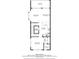 Detailed floor plan showcasing the layout of the second floor, complete with balcony, kitchen, and dining room at 100 Windrush Blvd # 1, Indian Rocks Beach, FL 33785