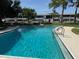 Refreshing community pool with clear water and ducks, ideal for a relaxing swim on a sunny day at 1001 77Th N Ave # 206, St Petersburg, FL 33702