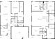 Floor plan of main and upper level featuring bedrooms, kitchen, and garage at 10017 Smarty Jones Dr, Ruskin, FL 33573