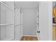 Large walk-in closet with custom shelving offers ample storage space at 10265 Gandy N Blvd # 1406, St Petersburg, FL 33702