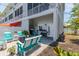 Back patio area featuring a grill, patio furniture, and string lights above at 1237 Savona Ne Dr, St Petersburg, FL 33702