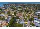 Expansive aerial view of a waterfront community with mature trees and waterfront access at 1739 1/2 Bayou Grande Ne Blvd, St Petersburg, FL 33703