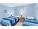 Bright bedroom features two twin beds, window blinds, and neutral walls at 18400 Gulf Blvd # 1109, Indian Shores, FL 33785