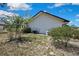 Backyard view with lush greenery and mature trees on a sunny day at 2360 Sutton Pl, Spring Hill, FL 34608