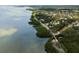 Stunning aerial view of property at 333 Bay Place, Safety Harbor, nestled along scenic Florida waterfront at 333 Bay Pl, Safety Harbor, FL 34695
