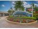 Entrance sign for Safety Harbor Resort & Spa, showcasing lush landscaping and upscale amenities at 333 Bay Pl, Safety Harbor, FL 34695