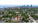 Beautiful aerial shot of a neighborhood near the ocean and close to the city at 341 14Th Ave Ne, St Petersburg, FL 33701