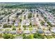 Broad aerial perspective of a well-established residential community with lush greenery and single-Gathering homes at 3813 Luma Dr, Holiday, FL 34691