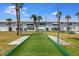 Outdoor bocce ball court with well-maintained landscaping in a vibrant community setting at 5267 81St N St # 8, St Petersburg, FL 33704