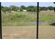 Beautiful view from the screened in porch to the large backyard at 7319 Holiday Dr, Spring Hill, FL 34606