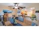 Inviting dining area with view of the kitchen and contemporary decor at 7400 Sun Island S Dr # 206, South Pasadena, FL 33707