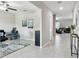 Bright office space featuring a glass desk, modern decor, and neutral color palette for a professional and inviting atmosphere at 11504 Sage Canyon Dr, Riverview, FL 33578