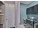 Well-equipped laundry room with utility sink, washer, and dryer at 12134 Creek Preserve Dr, Riverview, FL 33579