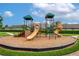 Community playground with slides, climbing structure and swings for neighborhood children at 12134 Creek Preserve Dr, Riverview, FL 33579