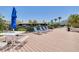 Outdoor lounge area featuring comfortable seating, a view of the water, and ample space for relaxation at 1328 Pasadena S Ave # 608, South Pasadena, FL 33707