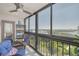 Enjoy the Florida lifestyle on this screened lanai with waterfront view and comfortable seating at 1328 Pasadena S Ave # 608, South Pasadena, FL 33707