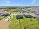An overhead shot of the neighborhood highlighting community layout and surrounding landscape at 18219 Ramble On Way, Land O Lakes, FL 34638