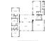Detailed floor plan showcasing the layout of the home, including the kitchen and bedrooms at 206 Corbett St, Belleair, FL 33756
