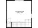 Floor plan view of a 16'6